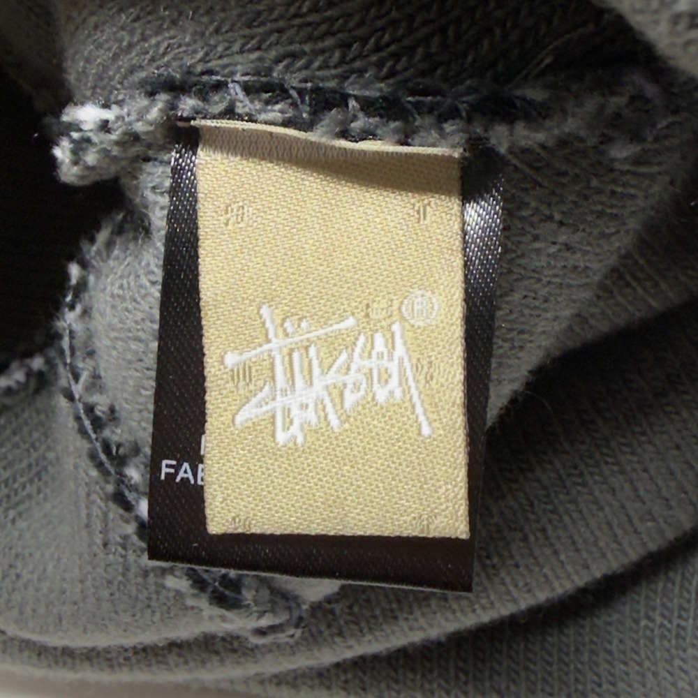 Stussy Star Pattern Knit Pom Cuffed Beanie Black Grey White Unisex OSFM EUC - Picture 5 of 9